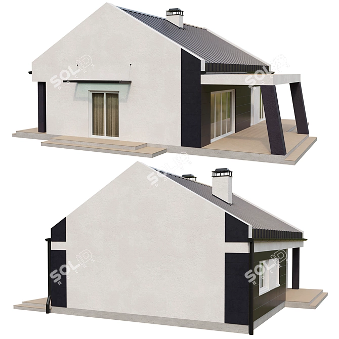 Modern Charm: Urban House Vol.5 3D model image 7