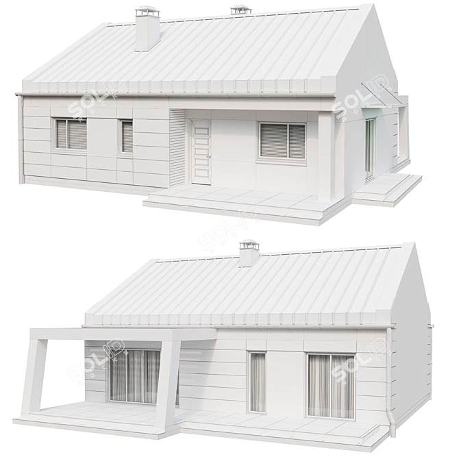 Modern Charm: Urban House Vol.5 3D model image 8