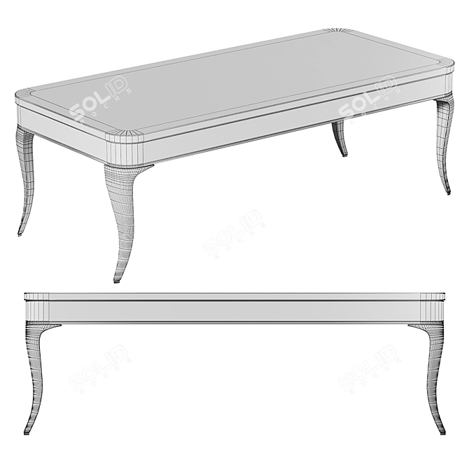 Elegant Gramercy Home Decor Table 3D model image 2