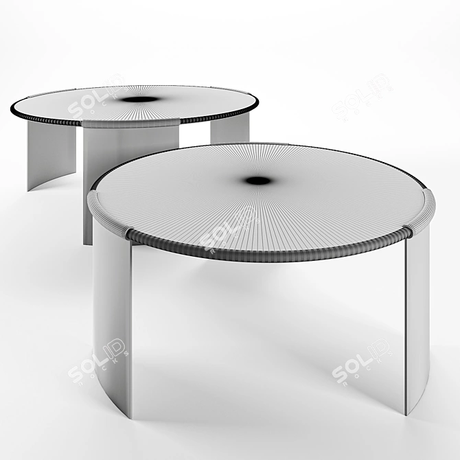 Ortega Coffee Tables: Stylish & Functional 3D model image 2