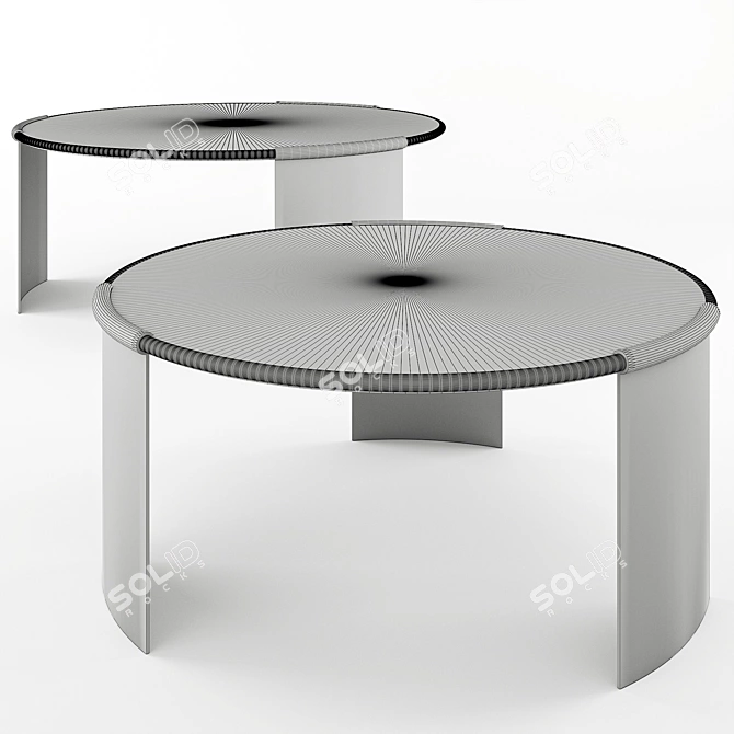 Ortega Coffee Tables: Stylish & Functional 3D model image 5