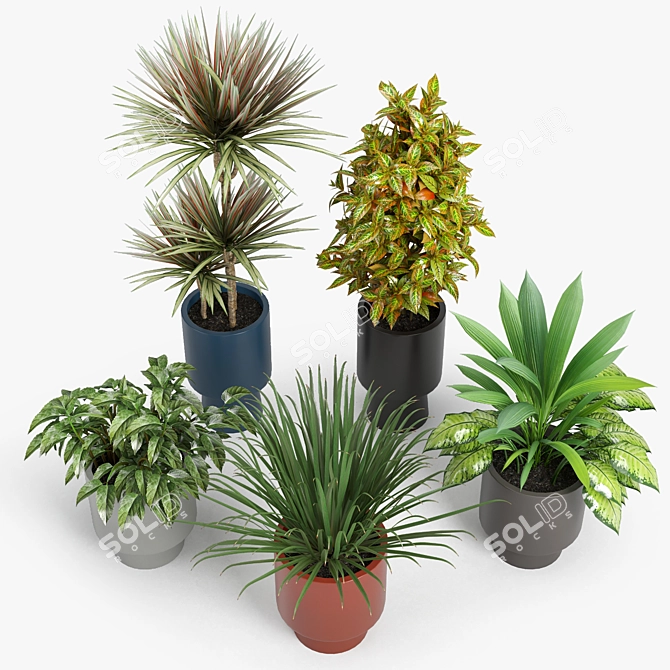 Bishop Outdoor Pedestal Planters - Versatile and Stylish 3D model image 3