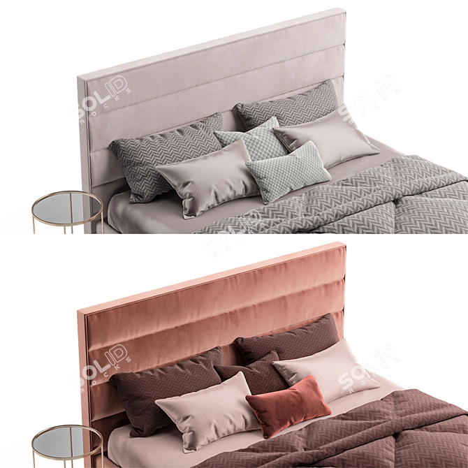 Askona Laima Bed - Comfort and Style 3D model image 3