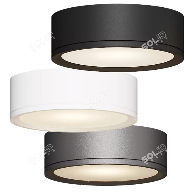 Trendy Tube Ceiling Light by WAC 3D model image 2