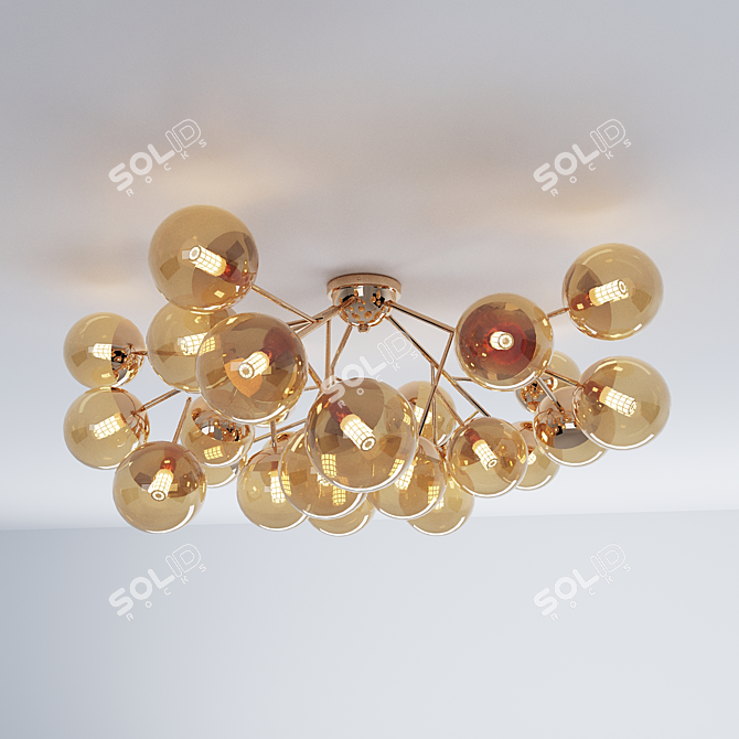 Luxury Megapolis Lamp 3D model image 1
