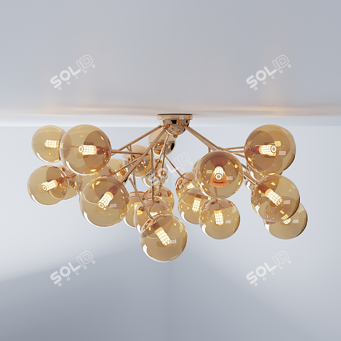 Luxury Megapolis Lamp 3D model image 2