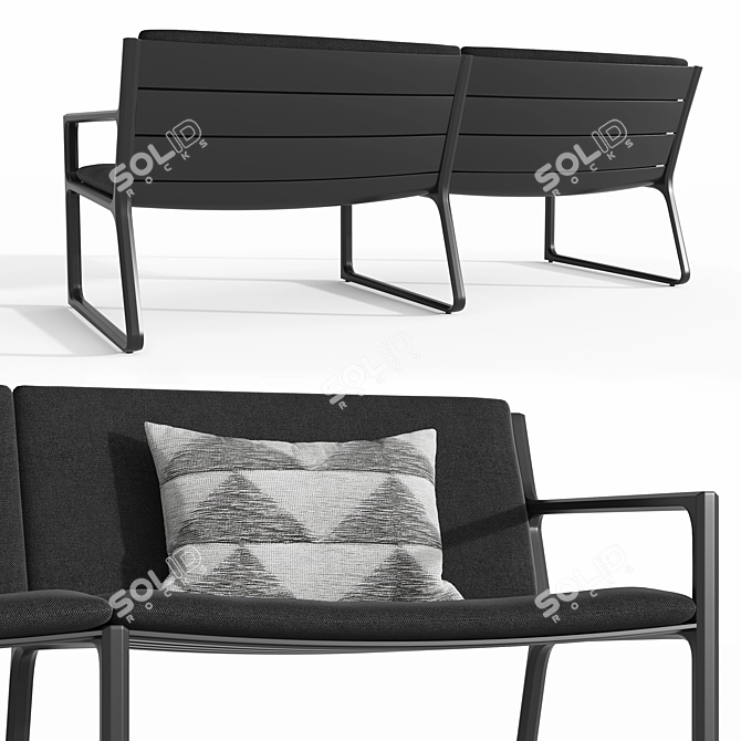 Restoration Hardware Vietri Sofa 72 3D model image 2