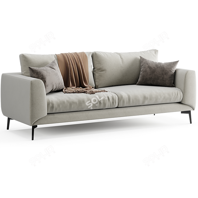 Modern Boconcept Fargo Sofa 3D model image 2