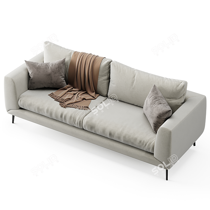 Modern Boconcept Fargo Sofa 3D model image 3