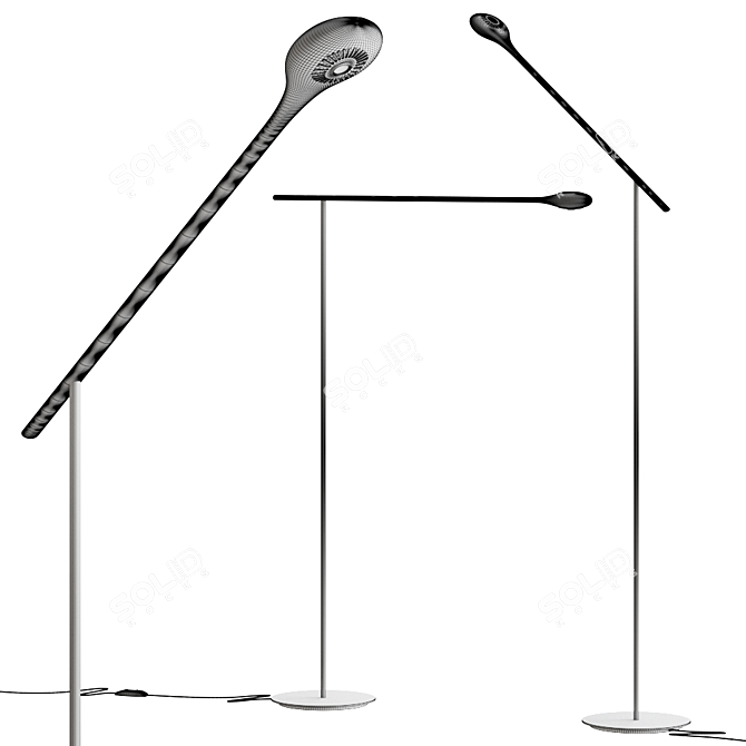 Tokio Carbon Light: Stylish Floor Lamp 3D model image 3