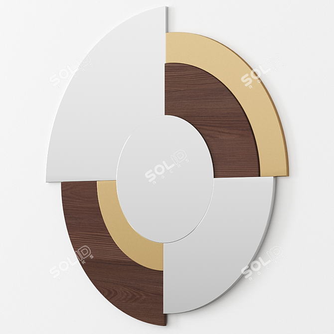 Reflective Elegance: Merlin Mirror 3D model image 1