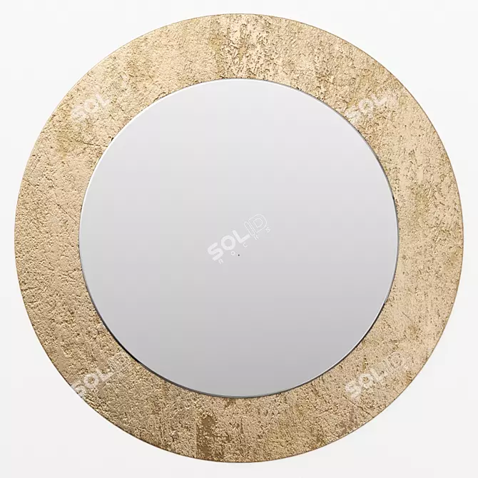 ASIA Round Mirror: Elegant Design 3D model image 1