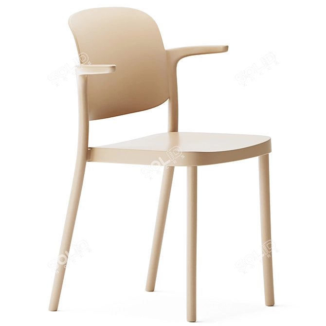 Elegant Piazza 2 Chair 3D model image 1