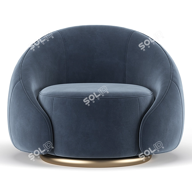 Sculptural Abbracci Armchair: A GHIDINI1961 Masterpiece 3D model image 3