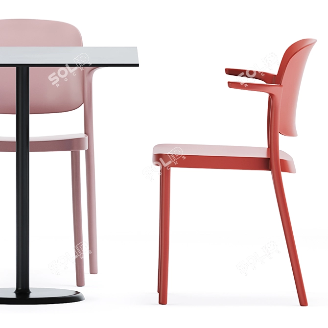 Colos Table & Chair Set 3D model image 5