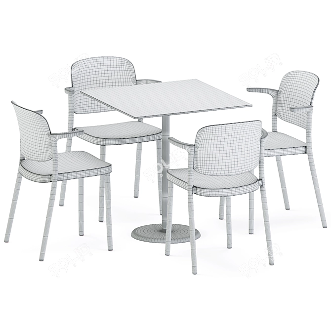 Colos Table & Chair Set 3D model image 7