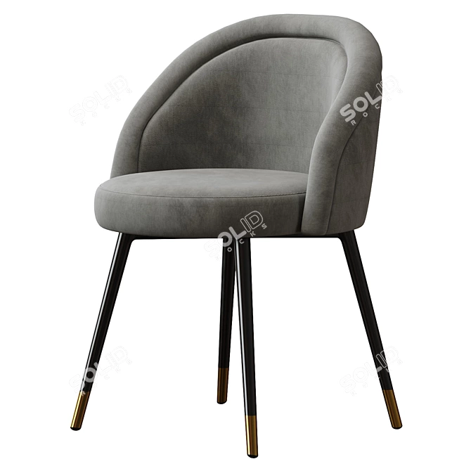 Elegant Eichholtz Chloe Dining Chair 3D model image 1