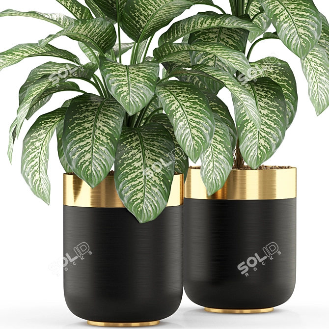 Botanical Bliss: Versatile Plants Collection 3D model image 2