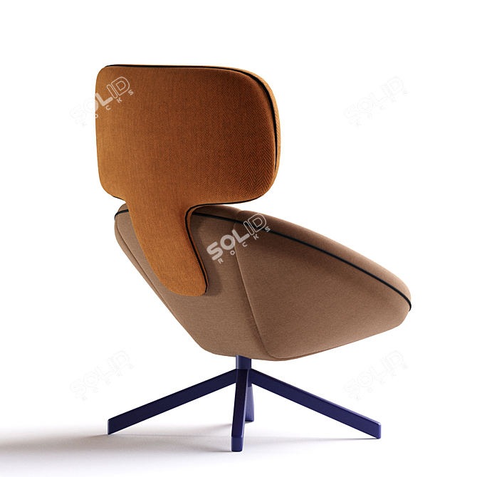 Elegant Tortuga Armchair: Perfect Comfort 3D model image 3