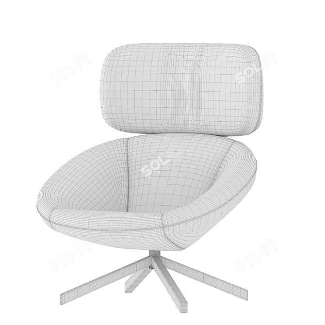 Elegant Tortuga Armchair: Perfect Comfort 3D model image 4