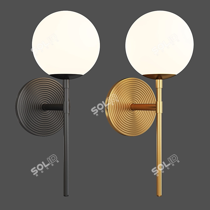 Elegant Ruth Sconce: Glowing Beauty 3D model image 1