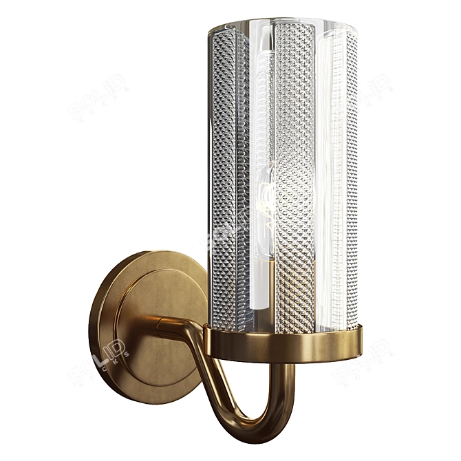 Elegant Vienna Sconce with Varying Dimensions 3D model image 1