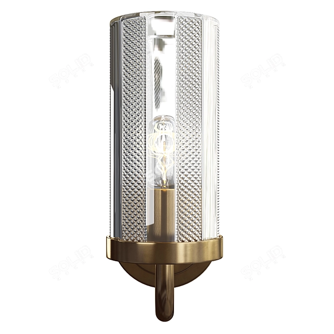 Elegant Vienna Sconce with Varying Dimensions 3D model image 2