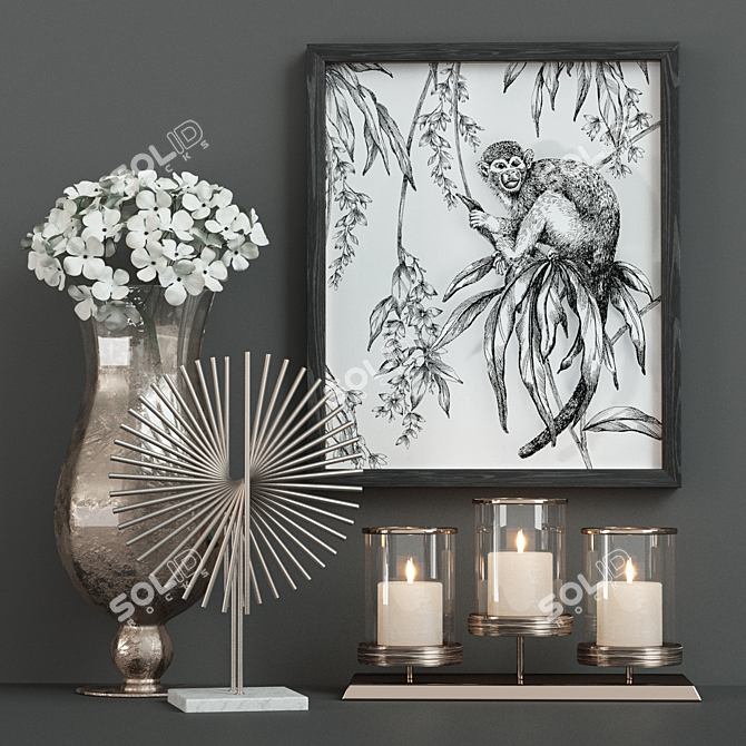 Glimmering Home Decor Set 3D model image 3