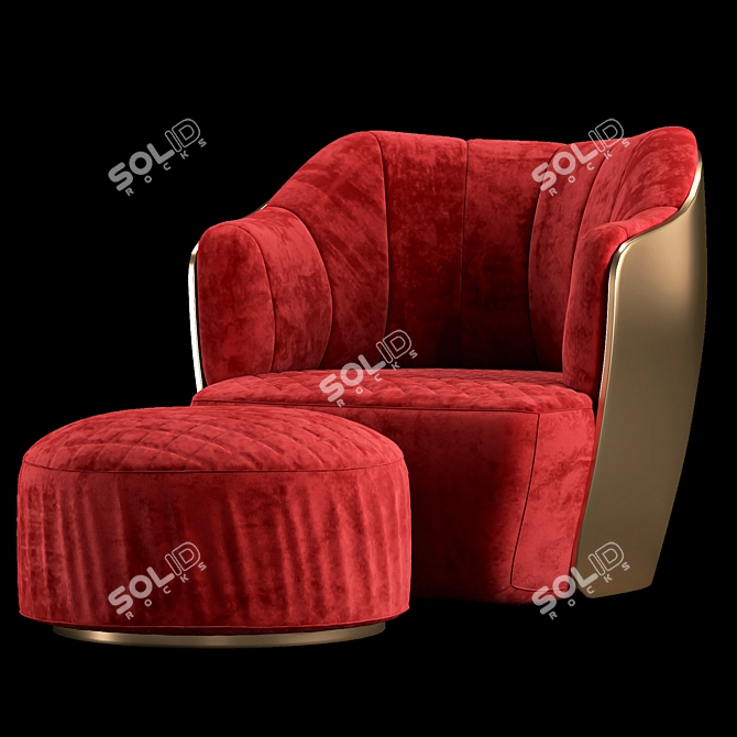 Elegant Minotti Chair: 4 Models 3D model image 9