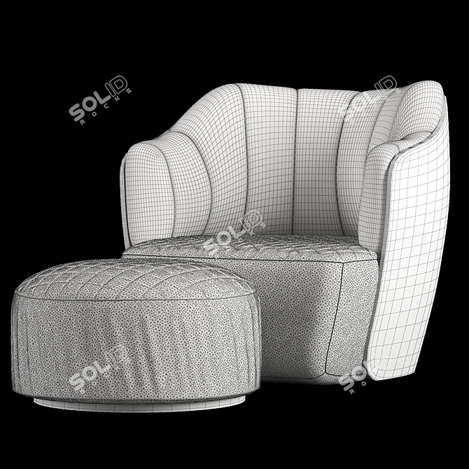 Elegant Minotti Chair: 4 Models 3D model image 11