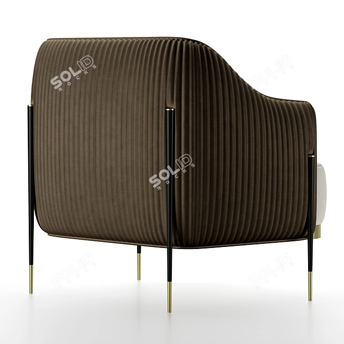 Elegant Capitol Collection Armchair 3D model image 4
