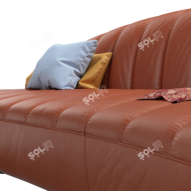 Elegant Parenthesis Sofa: Quinti Parentesi 3D model image 4