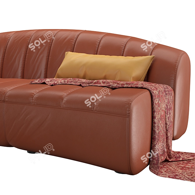 Elegant Parenthesis Sofa: Quinti Parentesi 3D model image 6