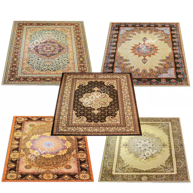 Luxury Persian Carpets Vol. 14 3D model image 1