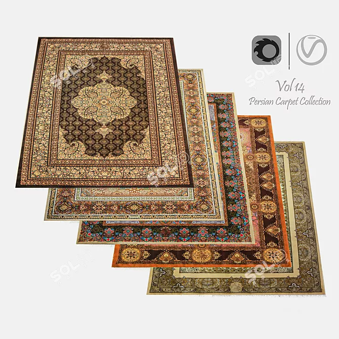 Luxury Persian Carpets Vol. 14 3D model image 5
