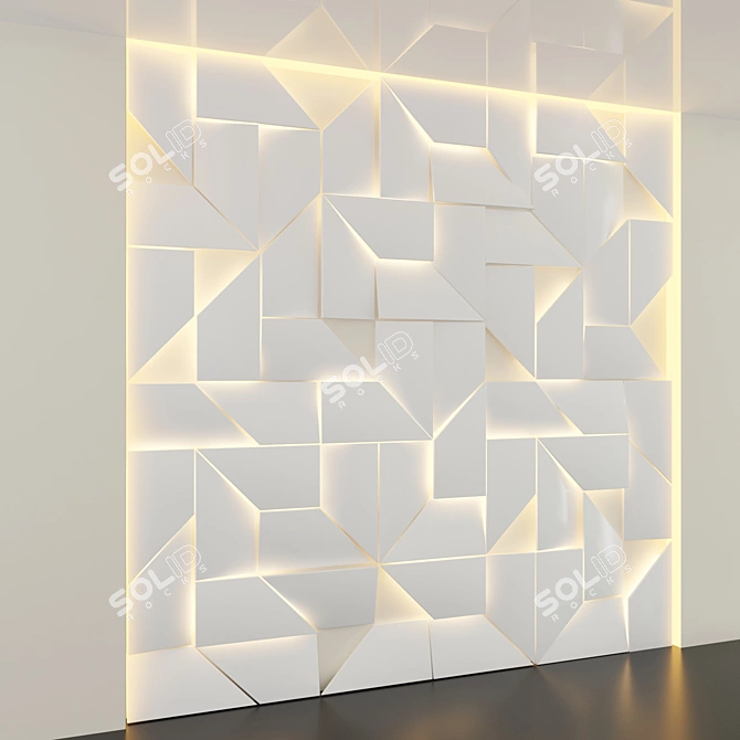 Innovative 3D LED IQ Panel 3D model image 2