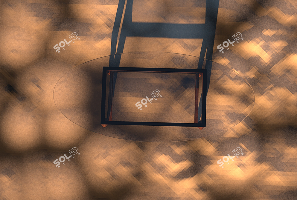 Crystal Clear Glass Table 3D model image 2