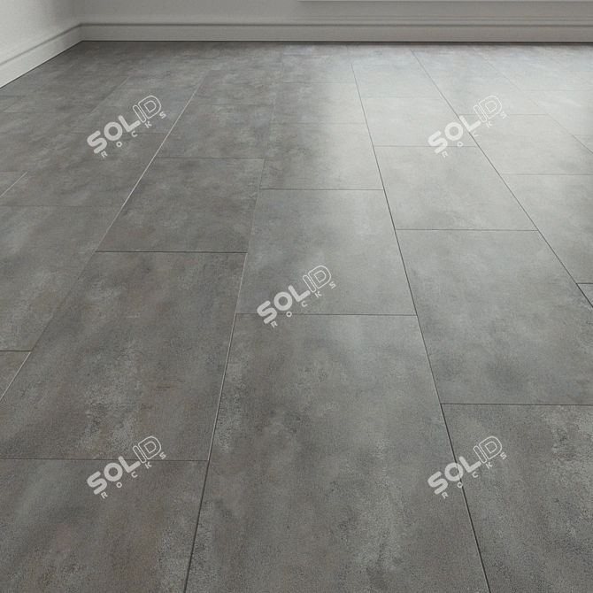 Transform Concrete Porcelain Tile 3D model image 1