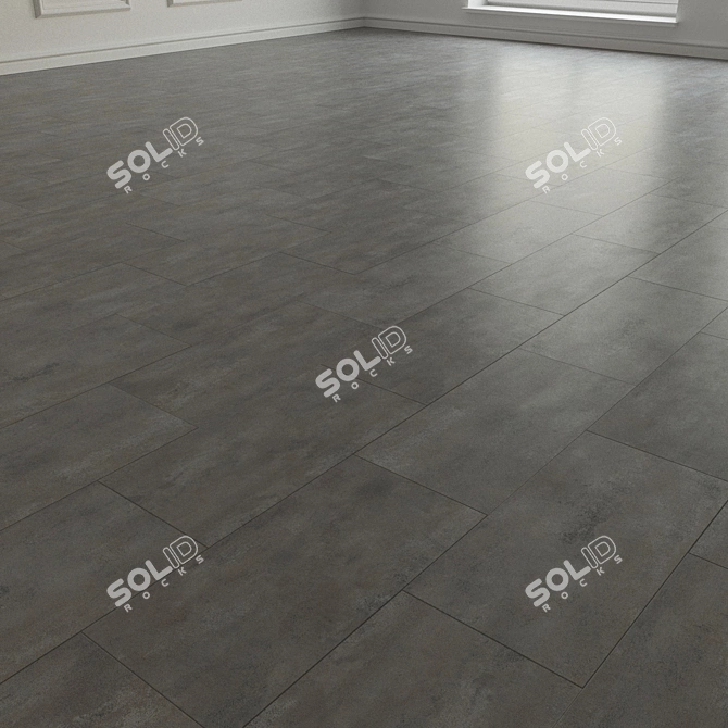 Transform Concrete Porcelain Tile 3D model image 2