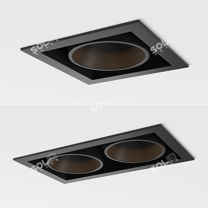 Sleek & Stylish Arkoslight Black Foster 3D model image 1