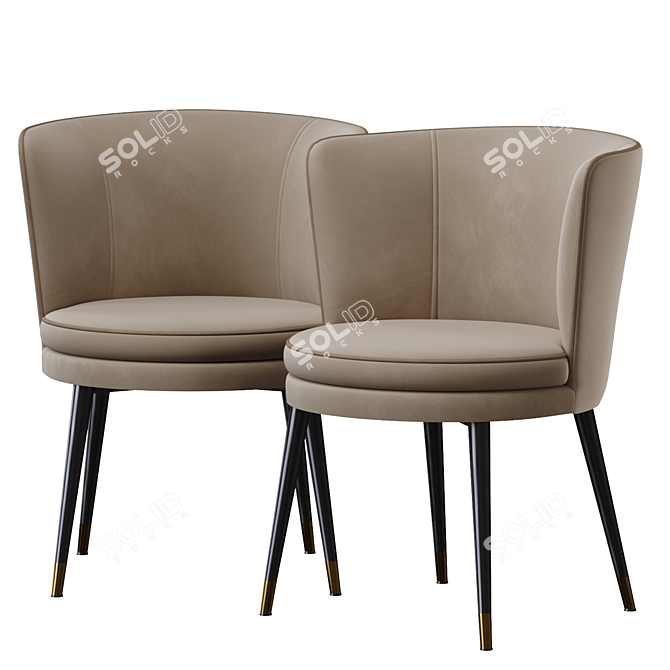Elegant Eichholtz Grenada Dining Chair 3D model image 1