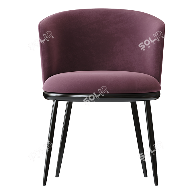 Elegant Eichholtz Filmore Dining Chair 3D model image 3