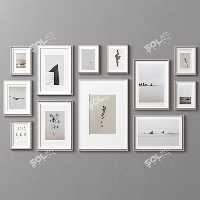 Versatile Collection: 12 Frames Set 3D model image 6