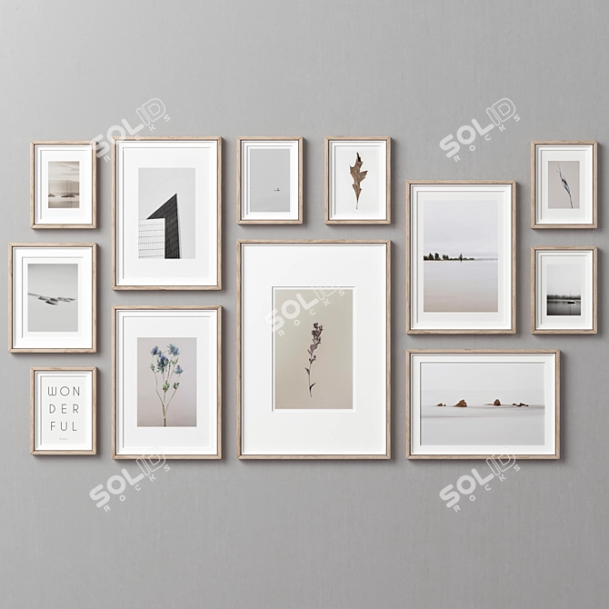 Versatile Collection: 12 Frames Set 3D model image 7