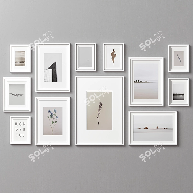 Versatile Collection: 12 Frames Set 3D model image 8