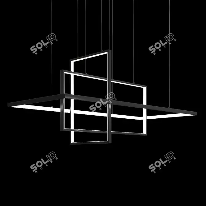 TILAN Ceiling Mount Design Lamp 3D model image 1