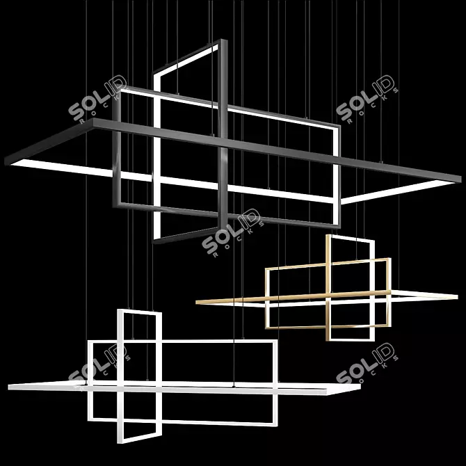 TILAN Ceiling Mount Design Lamp 3D model image 4