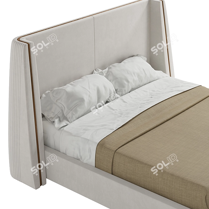 Barlow Bed Mezzo: Stylish and Spacious Sleep Solution 3D model image 2