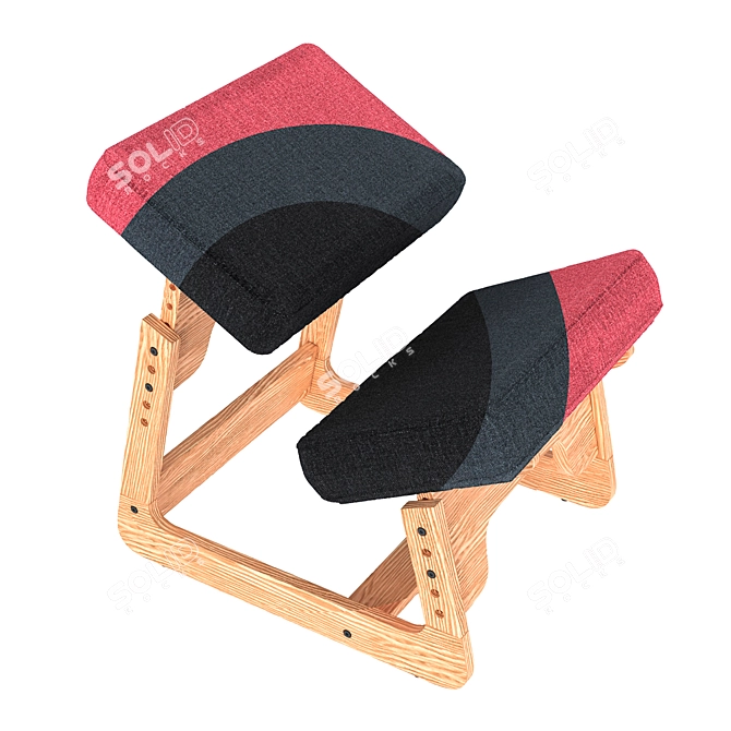 ErgoRelax Orthopedic Chair 3D model image 2