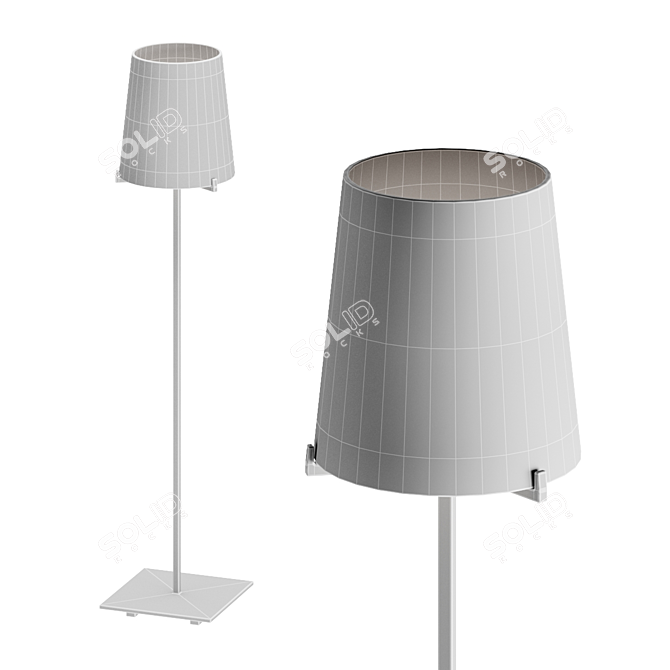 Elegant Stem Table Lamp 3D model image 3